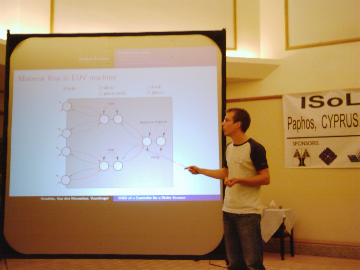 [Martijn Hendriks lecturing at ISOLA2004]